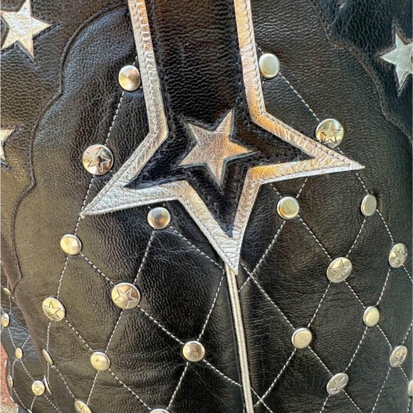 Cahoots Cowboy Boots with studs and metallic star accents - Picture 4 of 8